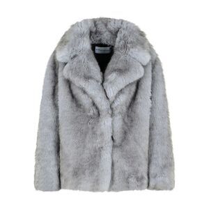 Stand Grey Jackets - Faux Fur & Shearling Jackets Women
